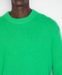 Frame-denim Men The Cashmere Crewneck Sweater -- Pop Green