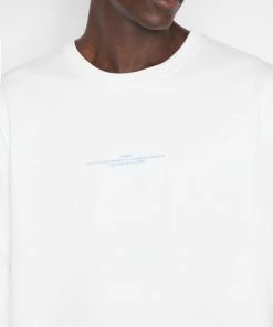 Frame-denim Men Long Sleeve Galerie Frame Text Shirt -- Blanc