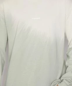 Frame-denim Long Sleeve Tie Dye T-Shirt -- Milk Beige Tie Dye Men