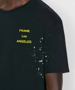 Frame-denim Men Logo Splash Paint Tee -- Noir