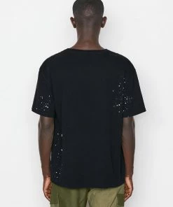Frame-denim Men Logo Splash Paint Tee -- Noir