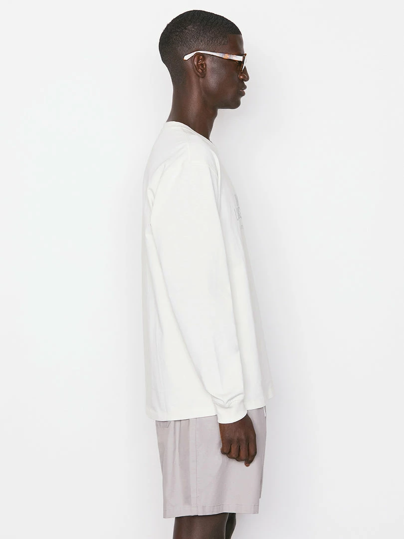 Promo ⌛ Frame-denim FRAME Logo Long Sleeve Tee -- Milk ⭐ 3 Frame-denim FRAME Logo Long Sleeve Tee -- Milk