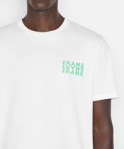 Frame-denim Frame Graphic T-Shirt -- Blanc Men