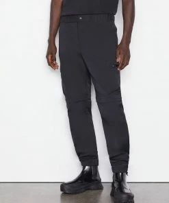Frame-denim Men Convertible Tech Trouser -- Noir