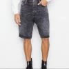 Frame-denim Men Baggy Fit Short -- Noir Paint