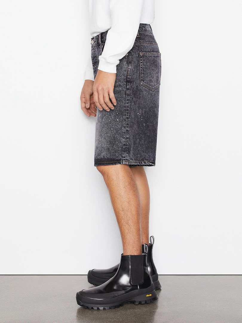 Buy 👍 Frame-denim Men Baggy Fit Short -- Noir Paint 🤩 4 Frame-denim Men Baggy Fit Short -- Noir Paint