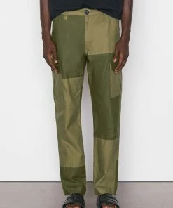 Frame-denim Tonal Patchwork Cargo Pant -- Rifle Green