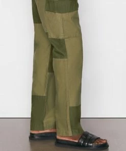 Frame-denim Tonal Patchwork Cargo Pant -- Rifle Green