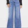 Frame-denim Women Le Palazzo Pant -- Blue Fade