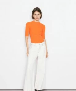 Frame-denim Women Le Pixie Baggy Palazzo -- Chalked