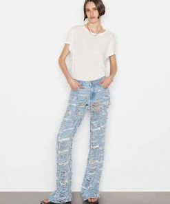 Buy 💯 Frame-denim Atelier Low Rise Flare Shred -- Anya Shred 👩 Women ❤️ 9 Frame-denim Atelier Low Rise Flare Shred -- Anya Shred Women