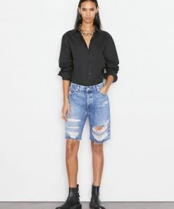 Frame-denim Le Slouch Bermuda -- Riverrun Women
