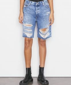 Frame-denim Le Slouch Bermuda -- Riverrun Women