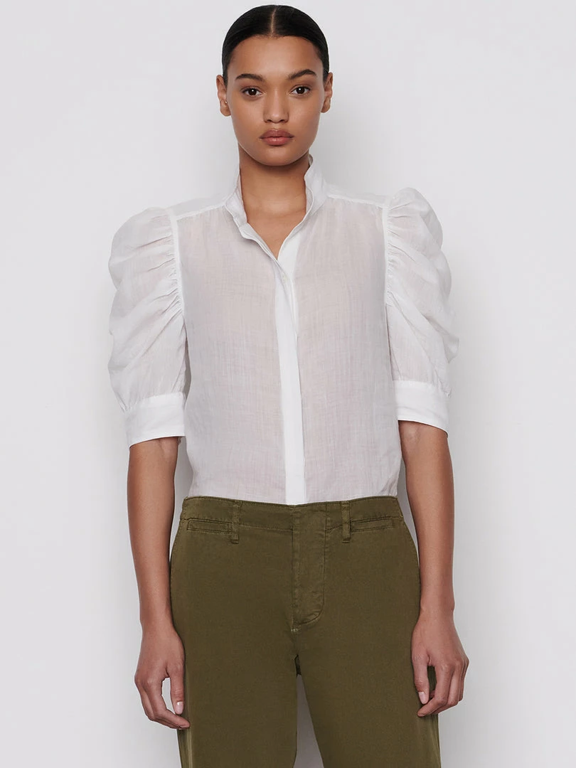 Buy โ Frame-denim Gillian Top -- Blanc ๐ฉ Women โ 1 Frame-denim Gillian Top -- Blanc Women