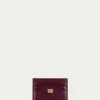 Frame-denim Card Holder -- Oxblood Women