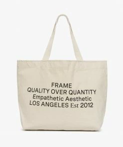 Frame-denim Frame Statement Tote -- Natural