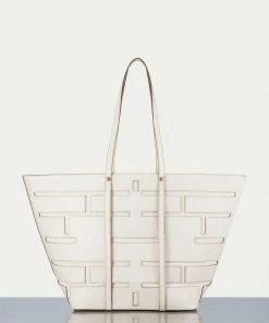 Frame-denim Plaque Cut Out Tote -- Off White