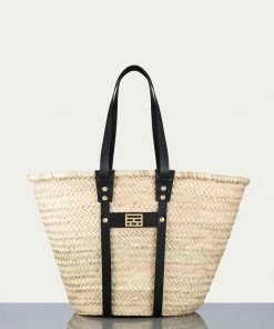 Frame-denim Straw Tote -- Noir Women