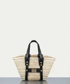 Frame-denim Women Straw Mini -- Noir