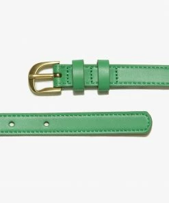 Frame-denim Twist Buckle Belt -- Grass Green Women