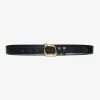 Frame-denim Women Organic Shape Belt -- Noir
