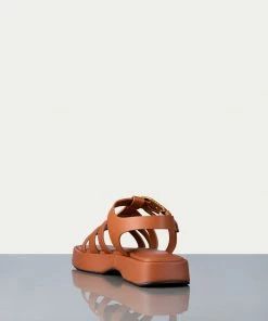 Frame-denim Le Fisherman Sandal -- Tobacco