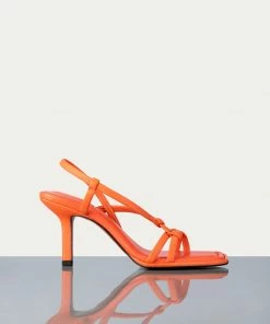 Frame-denim Women Le Addison Sandal -- Orange Crush