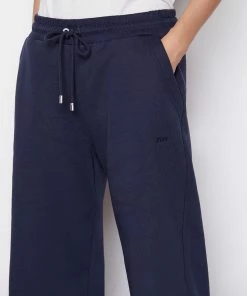 Frame-denim Wide Leg Sweatpant -- Navy Women