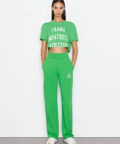 Frame-denim Mixed Sweatpant -- Grass Green