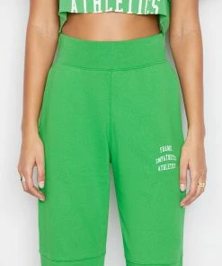 Frame-denim Mixed Sweatpant -- Grass Green