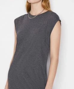 Frame-denim Le Muscle Maxi Dress -- Charcoal Heather