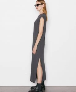 Frame-denim Le Muscle Maxi Dress -- Charcoal Heather