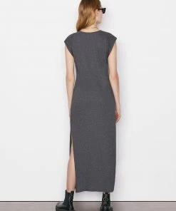Frame-denim Le Muscle Maxi Dress -- Charcoal Heather