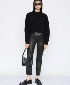 Frame-denim Le High Straight -- Noir