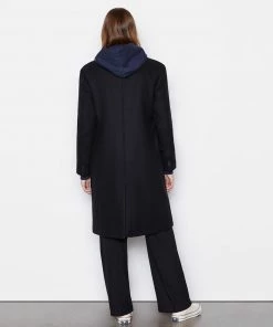 Best Sale 𧨠Frame-denim Ilona East Side Overcoat -- Noir π© Women β 6 Frame-denim Ilona East Side Overcoat -- Noir Women