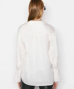 Frame-denim Boyfriend Shirt -- Off White