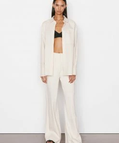 Frame-denim Women The Oversized Vacation Shirt -- Flax