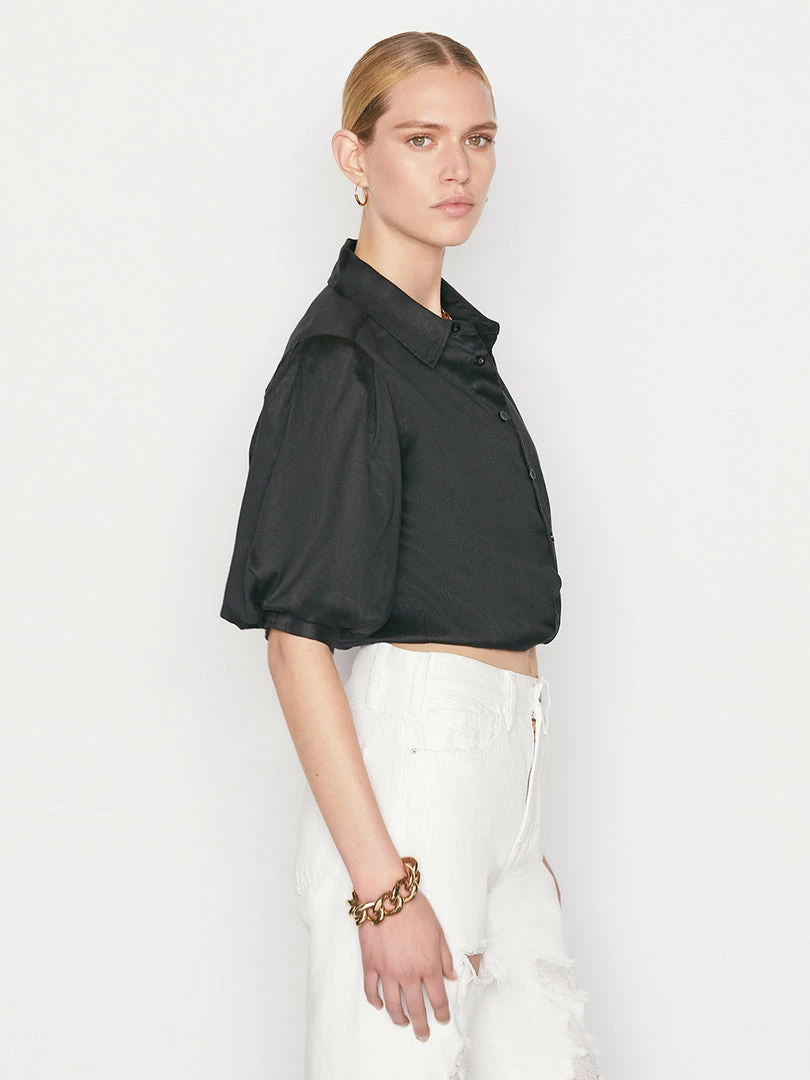 Flash Sale π Frame-denim Voluminous Twist Top -- Noir π 4 Frame-denim Voluminous Twist Top -- Noir