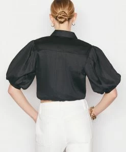 Flash Sale π Frame-denim Voluminous Twist Top -- Noir π 10 Frame-denim Voluminous Twist Top -- Noir