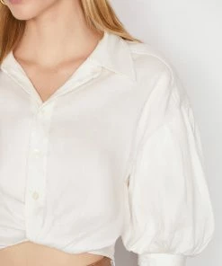 Frame-denim Women Voluminous Twist Top -- Off White