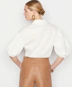 Frame-denim Women Voluminous Twist Top -- Off White