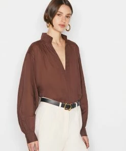 Frame-denim Kaftan Popover -- Coffee Women