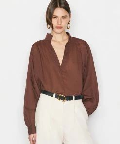 Frame-denim Kaftan Popover -- Coffee Women