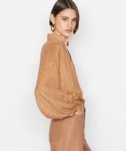 Coupon ๐งจ Frame-denim ๐ฉ Women Kaftan Popover -- Latte โ 12 Frame-denim Women Kaftan Popover -- Latte