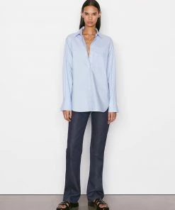 Frame-denim The Oversized Vacation Shirt -- Chambray Blue