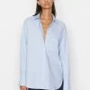 Frame-denim The Oversized Vacation Shirt -- Chambray Blue