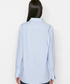 Frame-denim The Oversized Vacation Shirt -- Chambray Blue