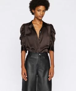 Frame-denim Women Gillian Top -- Americano