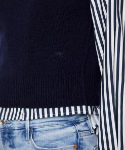 Frame-denim Muscle Tank Sweater -- Navy Women