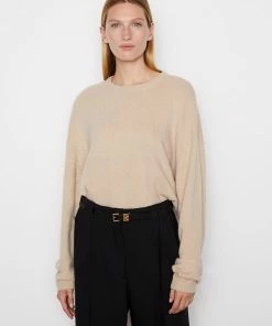 Frame-denim Ilona Perfect Crew Sweater -- Oatmeal Heather